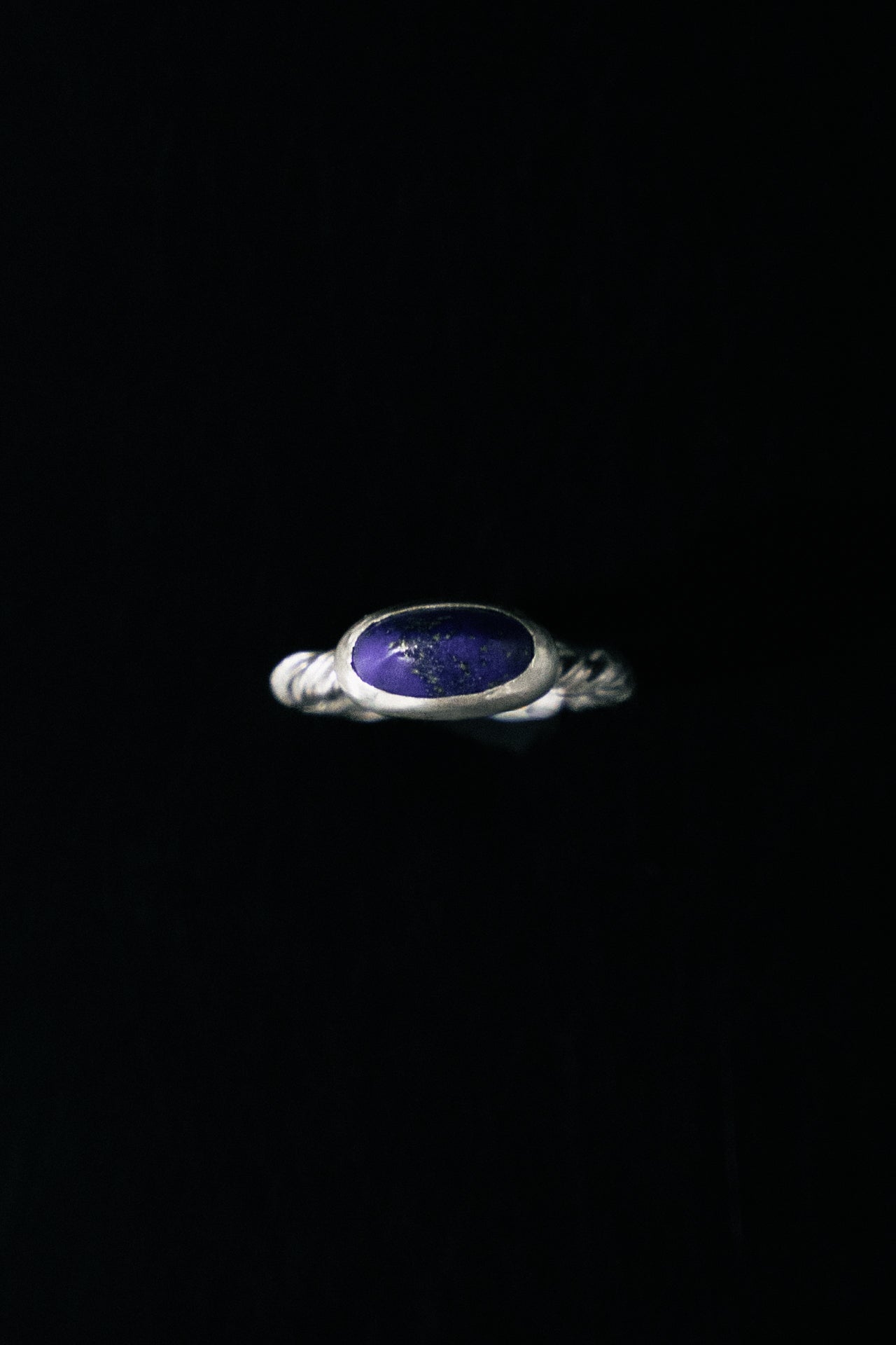 Twisted Lapis Lazuli Ring