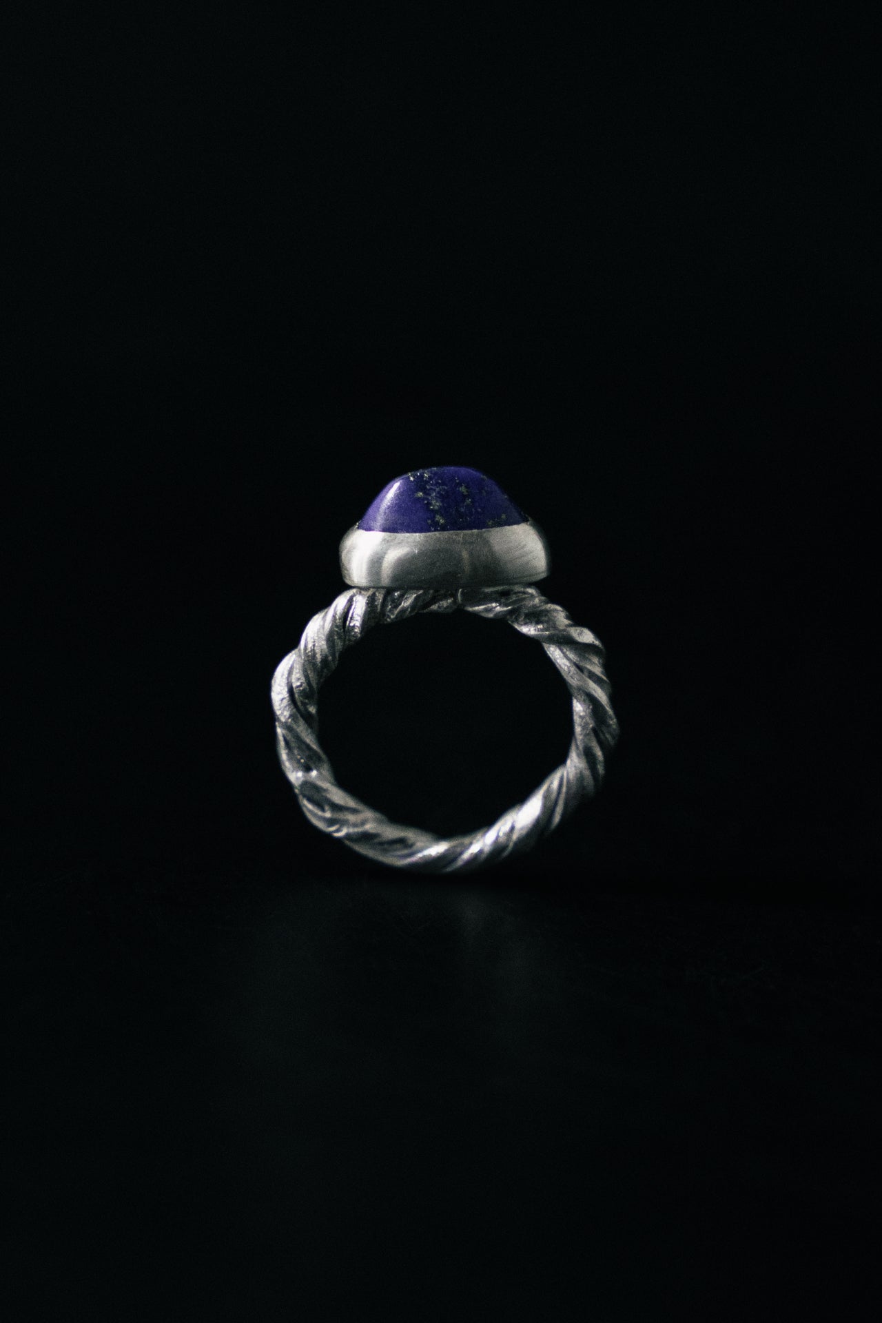 Twisted Lapis Lazuli Ring